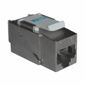 Модуль Keystone RJ45, Cat.6, STP, 90 градусов, белый